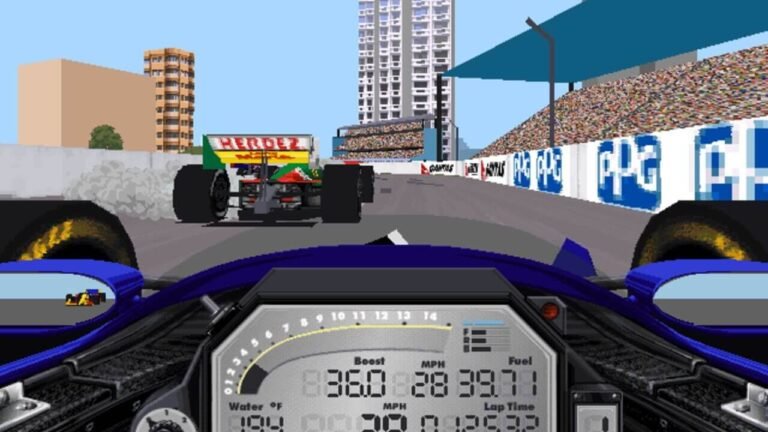 Indycar Racing II from Papyrus in 1995.